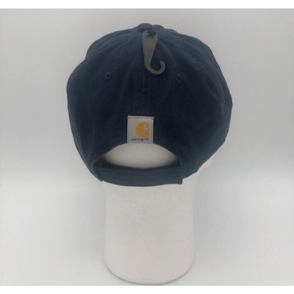 Carhartt Force Canvas C Patch Cap Embroidered Navy Blue Logo Cap Womens One Size - Picture 4 of 7